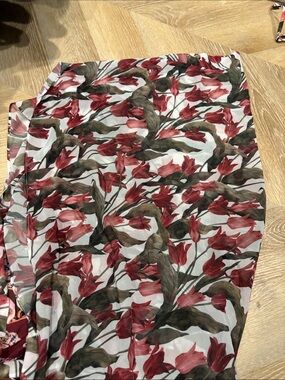 Floral wrap cover up bottom